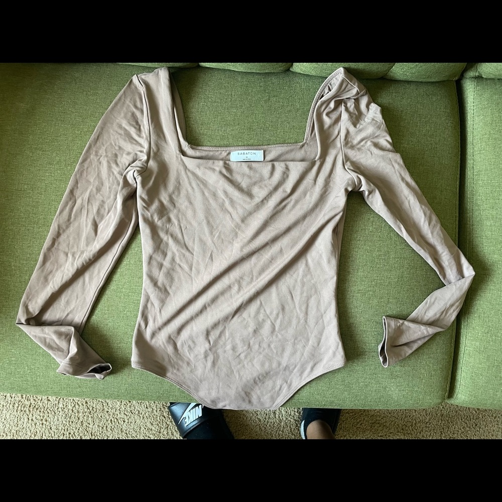 Brown thong bodysuit